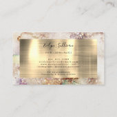 水彩金箔ロイヤリティカード 名刺 (裏面)