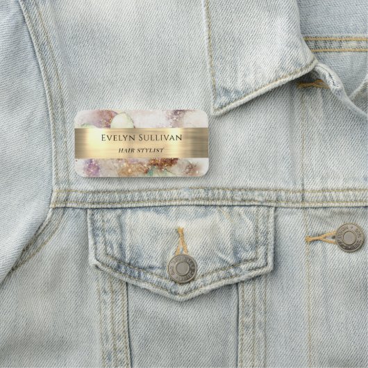 水彩金箔名タグ 名札 (インサイチュ)