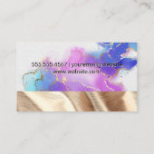 水彩金箔 |金ゴールドファブリックの名刺 名刺 (裏面)