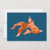 水彩金魚 招待状 (正面)