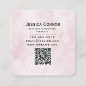 水彩針フローラ名刺 スクエア名刺 (裏面)