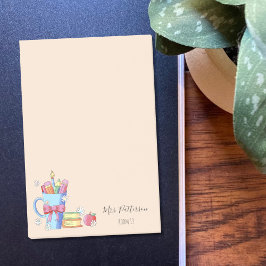 水彩鉛筆と本先生ポストイットノート ポストイット