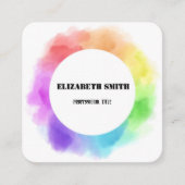 水彩鉛筆 スクエア名刺 (正面)