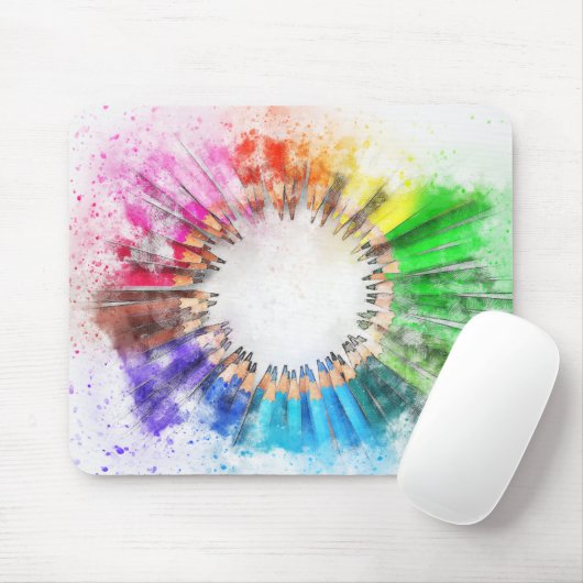 水彩鉛筆 マウスパッド (マウス)