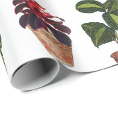 水彩鉢植えテラコッタポットパターン ラッピングペーパー (ロールコーナー)