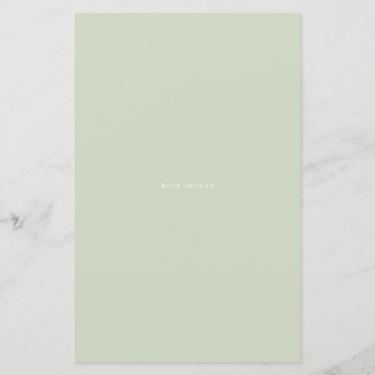 水彩鉢植えベビーシャワー招待状 (裏面)