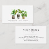 水彩鉢植え名刺 名刺 (正面/裏面)
