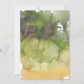 水彩鉢植え引っ越し祝いパーティー招待状 招待状 (裏面)