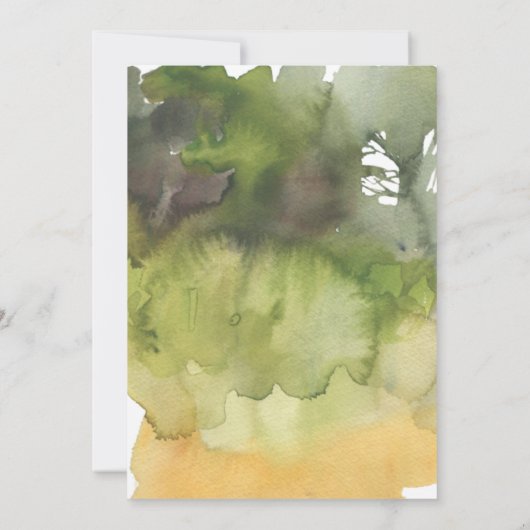 水彩鉢植え引っ越し祝いパーティー招待状 招待状 (裏面)