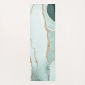 水彩銀塩、石板緑銀フェイク鉱 ヨガマット (裏面)