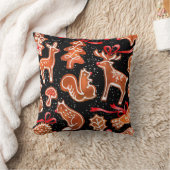 水彩銀杏の継ぎ目のない模様 クッション (ブランケット)