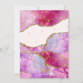 水彩銀河瑪瑙 Bar Mitzvah / Bat Mitzvah 招待状 (裏面)