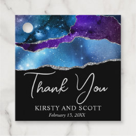 水彩銀河系グリッターアゲ結婚ート フェイバータグ