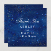 水彩銀河系コズミックスターズサンキューカード サンキューカード (正面/裏面)