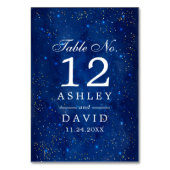 水彩銀河系コズミックスターズスターリーテーブル番号 テーブルナンバー (正面)