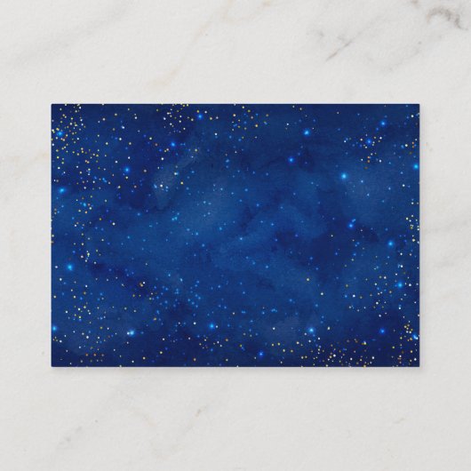 水彩銀河系コズミックスターズレジストリ情報カード エンクロージャーカード (裏面)