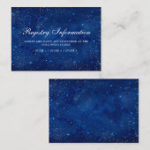 水彩銀河系コズミックスターズレジストリ情報カード エンクロージャーカード (正面/裏面)