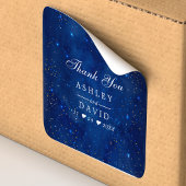 水彩銀河系コズミックスター結婚ズサンキュー スクエアシール