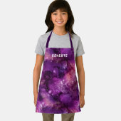 水彩銀河系星雲の名前パープル エプロン (インサイチュ)