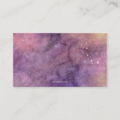 水彩銀河系赤ちゃんシャワーが本を持ってくる エンクロージャーカード (裏面)