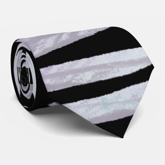 水彩銀離れ色 ネクタイ (ロール)