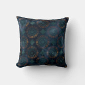 水彩銅パティナダマスクパターン クッション (正面)