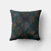 水彩銅パティナダマスクパターン クッション (裏面)