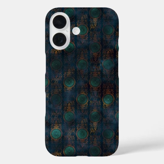 水彩銅パティナダマスクパターン Case-Mate iPhoneケース (裏面)
