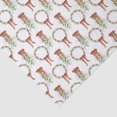 水彩銅リボンリースクリスマスガーランド 薄葉紙 (詳細)