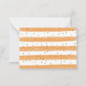 水彩錆ハイランド牛ベビーシャワー感謝していよ ノートカード (裏面)