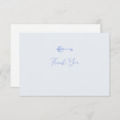 水彩鍵ソロリティのノートカード サンキューカード (正面/裏面)