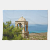 水彩鐘楼 キッチンタオル (横)