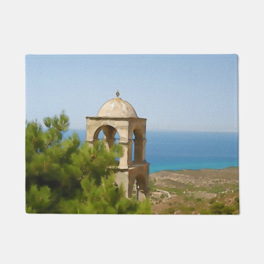 水彩鐘楼 ドアマット (正面)