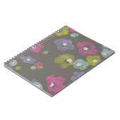 水彩開花ジャーナル – 木炭 ノートブック (左側)