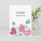 水彩開花招待状 招待状 (スタンド正面)