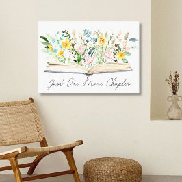 水彩開花本フローラ美学 キャンバスプリント