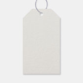 水彩開花結婚のカップルの好意 ギフトタグ (裏面)