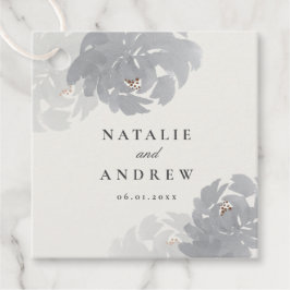 水彩開花結婚フローラ フェイバータグ