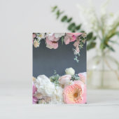 水彩開花絵葉書 ポストカード (スタンド正面)