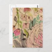 水彩開花2 ポストカード (正面/裏面)