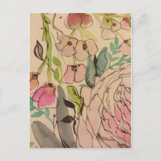 水彩開花2 ポストカード