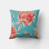 水彩開花 クッション (裏面)