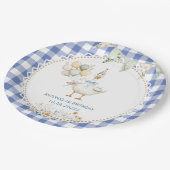 水彩間抜けグース1日 ペーパープレート (アングル)