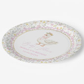 水彩間抜けグース1日 ペーパープレート (アングル)