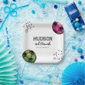 水彩関節サッカーパーティープレート ペーパープレート (パーティー)