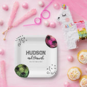 水彩関節サッカーパーティープレート ペーパープレート (パーティー)