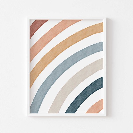 水彩防峰レインボーポスター ポスター