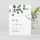 水彩離れの結婚式の日付を保存 セーブザデート (スタンド正面)