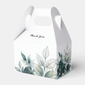水彩離れデザイン結婚式の引き出物ボックス フェイバーボックス (裏面サイド)