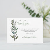 水彩離れ悔やみや弔慰サンキューカード 出欠カード (スタンド正面)